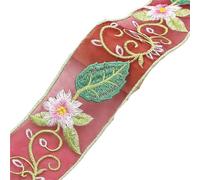 Ribbon 2Yards Embroideried Lace Trims Ethnic Webbing Tapes for Clothes Decor DIY Sewing Applique for Decoration(5.8cm-D)