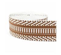 Ribbon 3/5/8/10Meters 3/2'' 38mm Polyester Cotton Jacquard Webbing Tapes Bag Strap Belt Lace Ribbons Garment Sewing Decoration for Decoration(Khaik,3Meters)