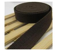 Ribbon 38mm 5meters Canvas Webbing Belt Bag Cotton Nylon DIY Backpack Strap Sewing Dog Accessories for Decoration(Coffee)
