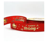 Ribbon 5yards 20mm Happy-Birthday Ribbon Polyester Ribbon for Handmade Design Birthday Decoration Packing(11)