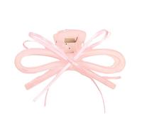 Ribbon Accent Hair Claw Clip Slip Resistant Acrylic Hairpin Decoration Time Saving Styling Solution for Long Hair Claw Clips
