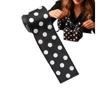 Ribbon Black and White | DIY Home Decoration, Garlands Wrap Ribbon Ribbons - for Fireplace Benches Art Teachers Enthusiasts Wedding Party Favours Scrapbooking Bow Crafts Interior Decorators