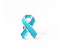 Ribbon Breast Cancer Awareness Pin Official Breast Health Education Badge (Gold Plated Campaign Lapel Pin) for Unisex Support Campaign Mental Health Awareness AIDS HIV International Symbol Official
