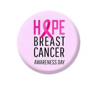 Ribbon Breast Cancer Awareness Pin Official Buttons Badge Ribbon Round Button Pins Pinback Brooch Lapel Theme Decorations Breast Cancer Awareness Party Fundraising Charity Event Accessories