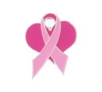Ribbon Brooch for Breast Cancers Awareness Fashionable Clothes Lapel Pin Elegant Alloy Accessory for Sweater Collar Women ' s Health Badge