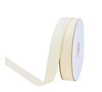 Ribbon Bulk 4 Rolls Grosgrain Ribbon 1" x 25 Yards Solid Polyester for Crafts Wedding(Lvory 810,9mm)