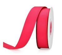 Ribbon Bulk 4 Rolls Grosgrain Ribbon 1" x 25 Yards Solid Polyester for Crafts Wedding(Shocking Pink 175,25mm)