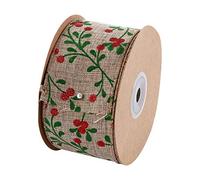 Ribbon cake bow wrapping paper, 1 Roll Christmas Ribbon Christmas Chair Sashes Ribbons Christmas Bows Ribbon Christmas Ribbon Christmas Burlap Ribbons Rustic Garland Bow Accessories Cake