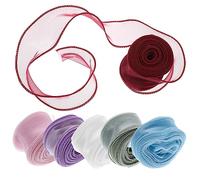 Ribbon cake bow wrapping paper, 12 Rolls Bow tie Ribbon Packaging Tape Dedicated Flowers Polyester Ribbons Cake Crafted Ribbon Accessories Refined Crafts Daily use Flower Polyester Balloon