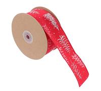 Ribbon cake bow wrapping paper, 3 Rolls Christmas Ribbon Wired Decorative Wide Christmas Bows DIY Accessories for Cake Christmas Theme Ribbon Festive Design(Assorted Colorx2pcs,1000X0.5X0.1CMx2pcs)