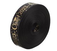 Ribbon cake bow wrapping paper, Graduation Cake Ribbon Roll Unique Wrinkle Resistance DIY Golden Ribbon for Hair Bow Making