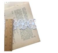 Ribbon Cotton Embroidered White Flower Lace Fabric Dubai Sewing DIY Trim Tulle Applique Ribbon Collar Wedding Dress for Decoration(White 4)