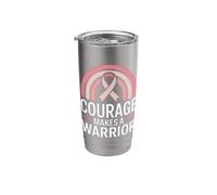 Ribbon Courage Makes A Warrior Support Stainless Steel Insulated Tumbler