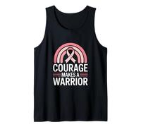 Ribbon Courage Makes A Warrior Support Tank Top