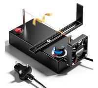 Ribbon Cutting Machine, Small Electric Hot Wire Cutter with Fan, Heat Ribbon Cutter with 0-700℃ Stepless Temperature Adjustment, 10 Meters Heating Wire, Ideal for DIY Lace, Webbing, Ribbon, Nylon Band