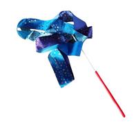 Ribbon Dancer Wand - Rainbow Rhythmic Gym Ribbon, Flexible Spinningg Rod, Portable Soft Silk Trail Design | Interactive Dance Accessory For School Talent Show Preschool Exercise Festival Celebration