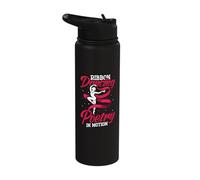 Ribbon Dancing Poetry in Motion Ribbon Dancer Stainless Steel Insulated Water Bottle