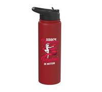 Ribbon Dancing Poetry in Motion Ribbon Dancer Stainless Steel Insulated Water Bottle