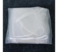 Ribbon Edge Bridal Veil Soft Tulle Veil with Silk Edging Wedding Veil Short One Tier Sheer Bride Swiss Voile-off white-100cm