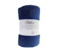 Ribbon Eskimo Style Polyester Dog Blanket in Navy Ribbon Navy