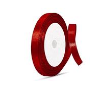 Ribbon for Gift Wrapping, Double Sided Satin 6m Ribbon for Cake Crafting, Hair Bow, Christmas Decoration,Valentine, Wedding Party (Maroon, 6mm)