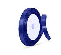 Ribbon for Gift Wrapping, Double Sided Satin 6m Ribbon for Cake Crafting, Hair Bow, Christmas Decoration,Valentine, Wedding Party (Blue, 25mm)