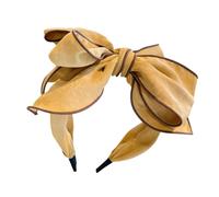 Ribbon Hair Headband for Photo Ready Looks, Fabric Covered Headwear with Decorative Shape and Loose Strand Taming Fabric Headband Statement Hair Accessory Wide Headwear Loose Strand Styling Photo Date