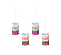 Ribbon Holder | Dee Crochet Roll Holder Clear Acrylic 4 Pieces Space-Saving | Organizer Holder Deee Ribbon Tape Reel | For Art, Crafts, Wrapping