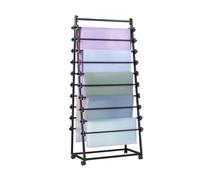 Ribbon Holder Organizer Rack - Double-Sided Storage Wheel for Craft Room - Multifunctional Flower Wrapping Paper Stand