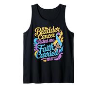 Ribbon Jesus Faith God Christian Bladder Cancer Awareness Tank Top