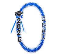 Ribbon Leis for Graduation - 120cm Grad Wrapping Garland | 2026 Congrats Ribbon | for Senior Graduates College Student School Ceremony Women Man Congrats
