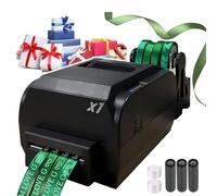 Ribbon Maker & Personalized Stamping Machine, Desktop Digital Satin Ribbon Printer With Holder For Diy Custom Text, Logos On Gift Wrapping, Supports 50+ Languages For Events