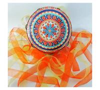 Ribbon Percussion Musical Instrument Tambourine With Streamer Accompaniment Minority Ethnic Groups Accessories(Color-05)