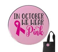 Ribbon Pins - October Ribbon Pin | Ribbon Breast Awareness Pins, Women's Health Awareness Pins, Commemorative Jewelry Accessories