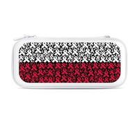 Ribbon Poland Flag Portable Carrying Case for Switch Protective Travel Hard Shells Game Card Storage Pouch Bag