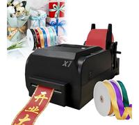 Ribbon Printer for Customizable Satin Ribbons, High Resolution 200 DPI,for Weddings, Parties, Birthdays, Home Decoration with Holder