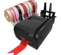 Ribbon Printer Machine, 150mm/s High Speed, Custom Wedding Ribbon Tool, Supports 50+ Languages