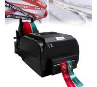 Ribbon Printer Machine, Stamping Printing for Gift Wrapping, Digital Printer with Holder, Speed 150mm/S, Supports 50+ Languages, Width 25-108mm