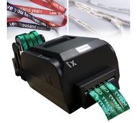 Ribbon Printer Machine, Stamping Printing for Gift Wrapping, Digital Printer with Holder, Speed 150mm/S, Supports 50+ Languages, Width 25-108mm