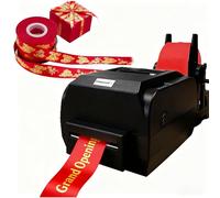 Ribbon Printing Machine - 200 DPI Digital Thermal Label Printer, 150mm/s, Supports 50+ Languages, Personalize Ribbons for Gifts, Bouquets & Crafts