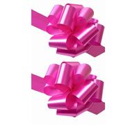 Ribbon Pull Bows Hot-Pink 50mm Large Gift Wrap Bows Florist Pull Bows Ribbon for Gift Wrapping Flower Arrangements Gift Baskets Hamper Wedding Cars Party Decorations 10 Pieces