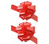 Ribbon Pull Bows Red 50mm Large Gift Wrap Bows Florist Pull Bows Ribbon for Gift Wrapping Flower Arrangements Gift Baskets Hamper Wedding Cars Party Decorations 20 Pieces
