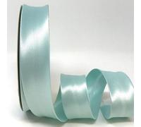 Ribbon Queen Double Fold Satin Bias Binding Tape for Sewing, Seaming, Stitching, Piping, Hemming, Quilting, Patching, Outfits and Crafts - 30mm Professional Quality. (Eau de Nil, 5M X 30MM)
