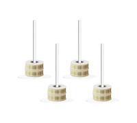 Ribbon Roll Holder - 4 Pieces Acrylic Save Space Large Capacity Crochet or Knitting Roll Holder, Holder Organizer for Spools and Ribbon, for Crafts, Sewing and Shops
