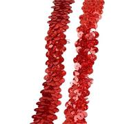 Ribbon Sequin Lace Fabric Elastic Band for Laces Trims Stetch Tape Clothing Trimming Ribbon DIY Accessories(Color13,2cm-10Meters)