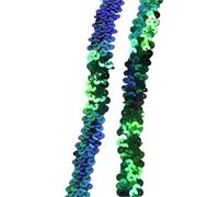 Ribbon Sequin Lace Fabric Elastic Band for Laces Trims Stetch Tape Clothing Trimming Ribbon DIY Accessories(Color10,2cm-2Meters)