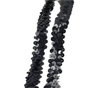 Ribbon Sequin Lace Fabric Elastic Band for Laces Trims Stetch Tape Clothing Trimming Ribbon DIY Accessories(Color5,2cm-10Meters)