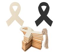 Ribbon Shape Cutouts Wood Craft Unfinished Wooden for Wedding Birthday Party Home Decor Decoration 20Pcs