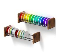 Ribbon Storage Rack Desktop & Wall Mounted, 2Pcs Ribbon Holder for Craft Room, Flower Shop and Gift Packing