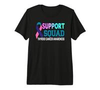 Ribbon Support Squad Thyroid Cancer Awareness Premium T-Shirt
